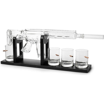 AR-15 Glass Decanter Set